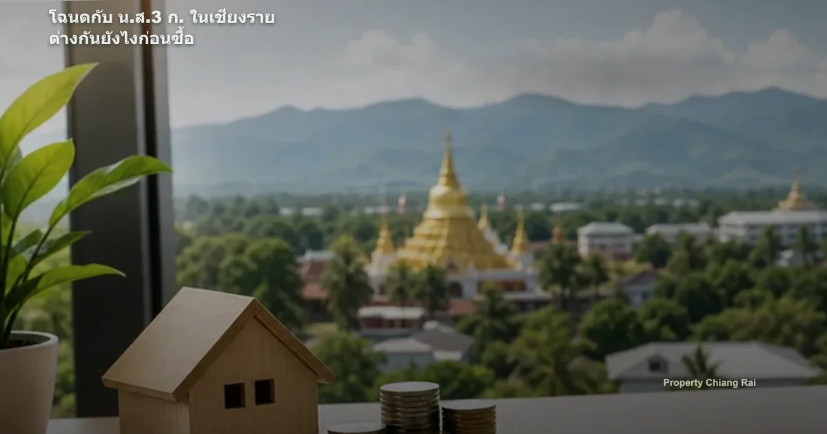 โฉนดกับ น.ส.3 ก. ในเชียงราย ต่างกันยังไงก่อนซื้อ