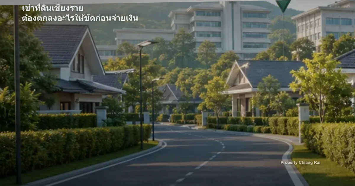 เช่าที่ดินเชียงราย ต้องตกลงอะไรให้ชัดก่อนจ่ายเงิน