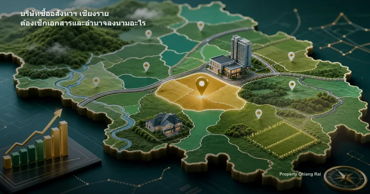 บริษัทซื้ออสังหาฯ เชียงราย ต้องเช็กเอกสารและอำนาจลงนามอะไร