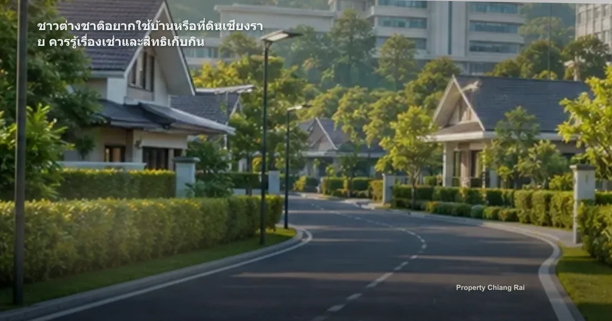 ต่างชาติใช้บ้านเชียงราย เช่าและสิทธิเก็บกินต้องรู้อะไร
