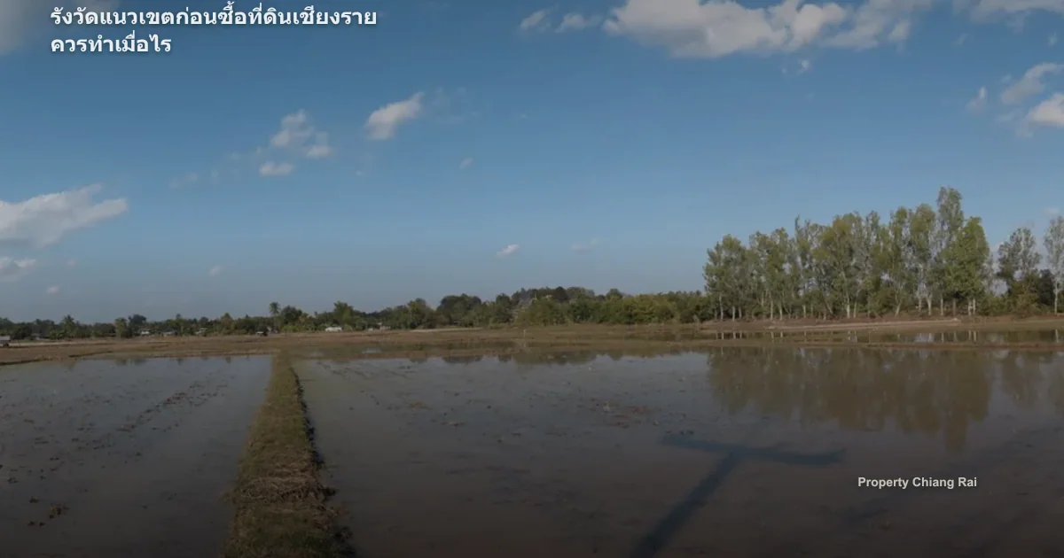 รังวัดแนวเขตก่อนซื้อที่ดินเชียงราย ควรทำเมื่อไร