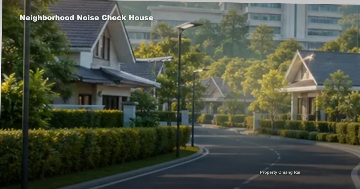 เช็กเสียงและเพื่อนบ้านก่อนซื้อบ้านเชียงราย