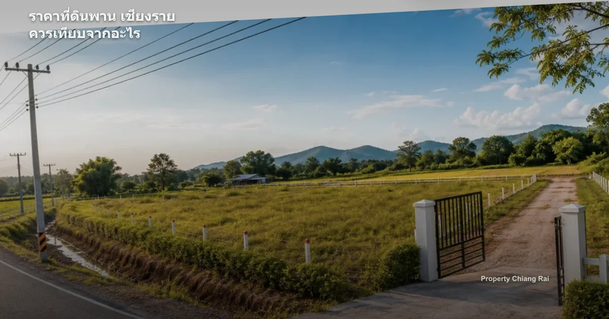 ราคาที่ดินพาน เชียงราย ควรเทียบจากอะไร