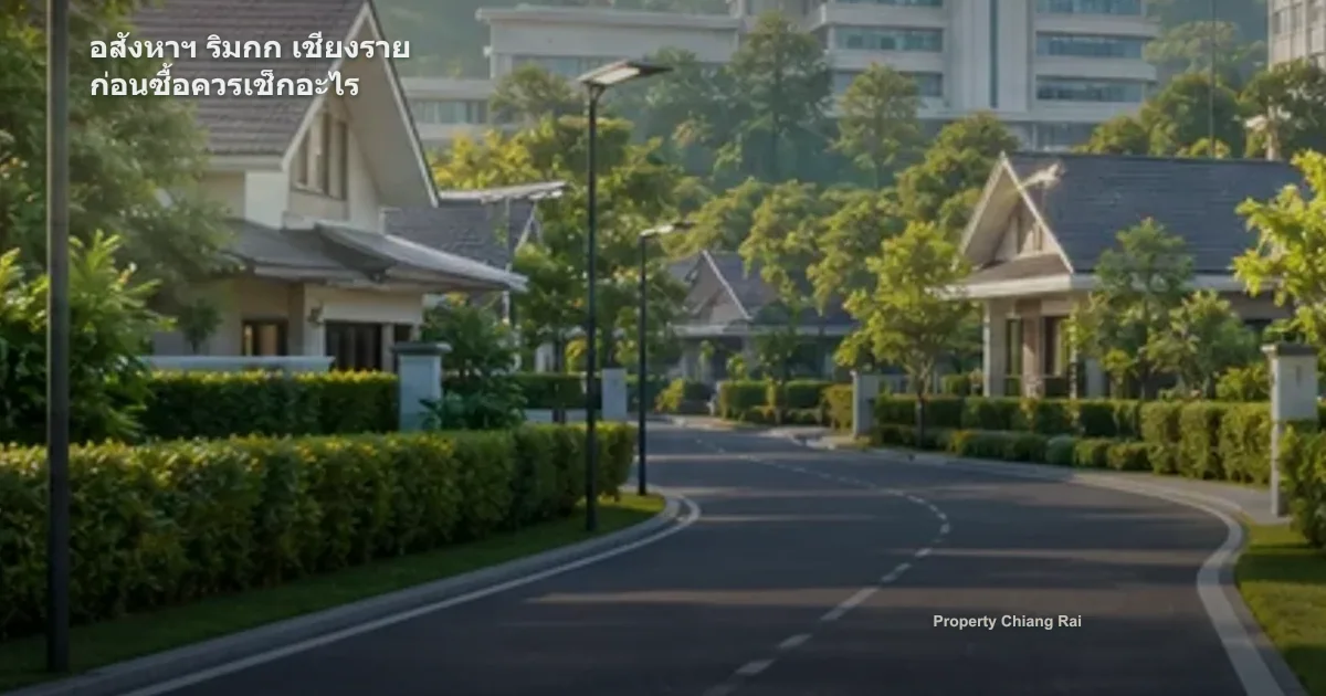 อสังหาฯ ริมกก เชียงราย ก่อนซื้อควรเช็กอะไร